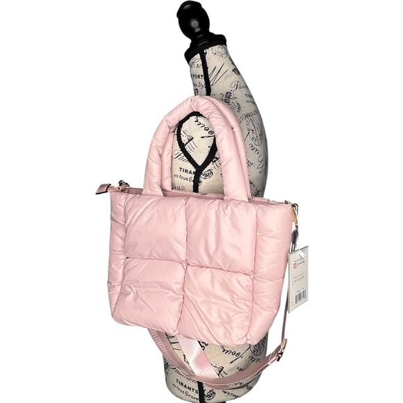 Jen & Co Brittany Puffer Tote/Satchel - Adjustable Strap, Zipper Closure - Picture 5 of 11